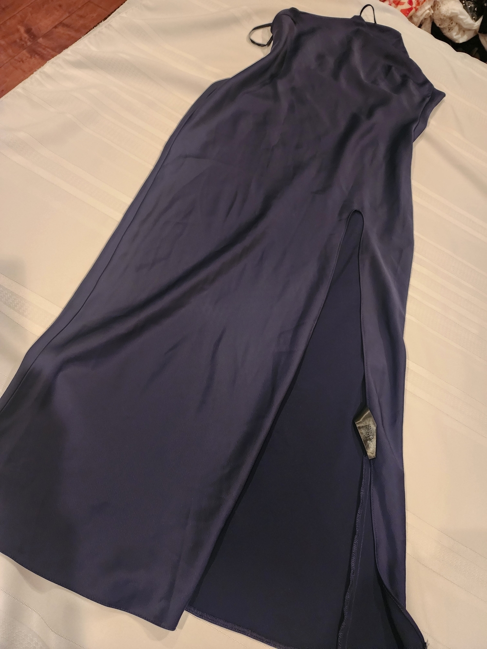 ASOS One-Shoulder Dress in Navy Blue